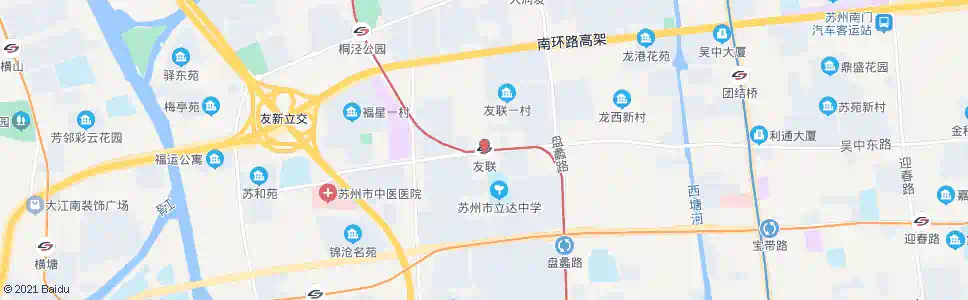 苏州友联站_公交站地图_苏州公交_妙搜公交查询2025