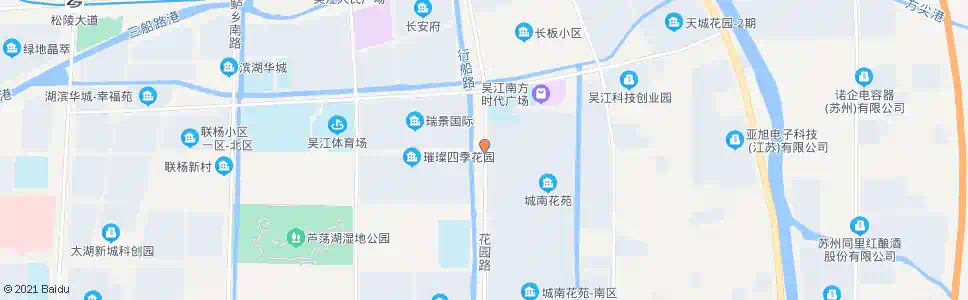 苏州花园路庞杨路口_公交站地图_苏州公交_妙搜公交查询2025