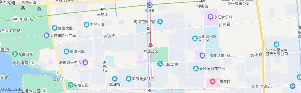 苏州方洲公园_公交站地图_苏州公交_妙搜公交查询2025
