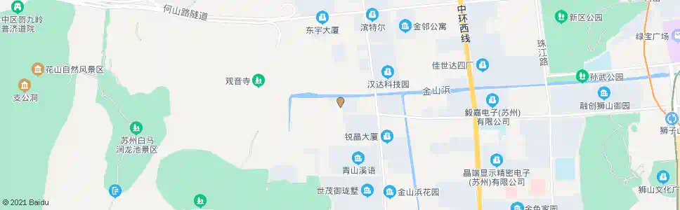 苏州支英街金山路北_公交站地图_苏州公交_妙搜公交查询2025