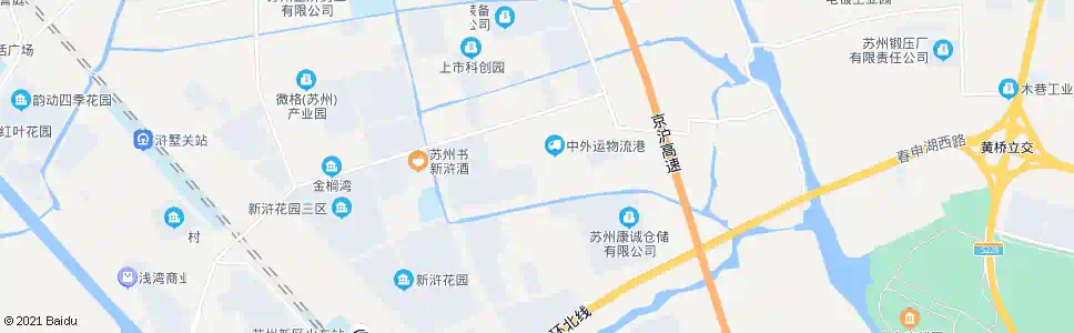 苏州中外运高新物流_公交站地图_苏州公交_妙搜公交查询2025