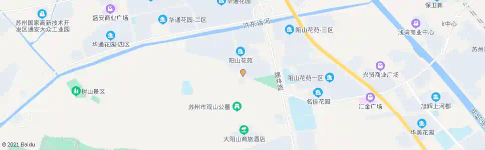 苏州阳山花苑四区南_公交站地图_苏州公交_妙搜公交查询2025