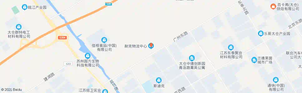 苏州耐克物流_公交站地图_苏州公交_妙搜公交查询2025