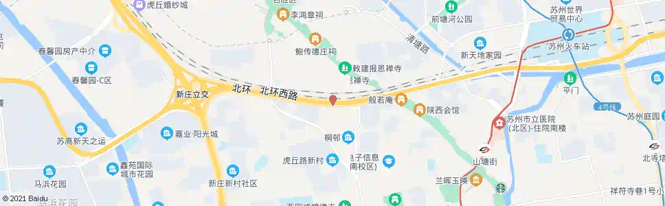 苏州虎丘立交桥东_公交站地图_苏州公交_妙搜公交查询2025