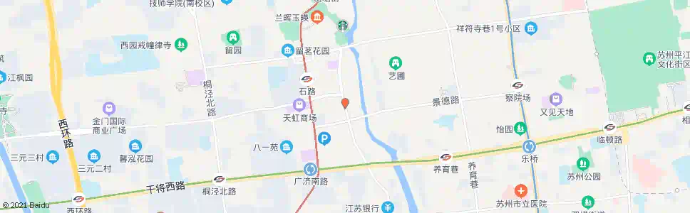 苏州爱河桥_公交站地图_苏州公交_妙搜公交查询2025