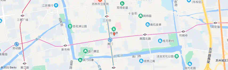 苏州工人文化宫南_公交站地图_苏州公交_妙搜公交查询2025