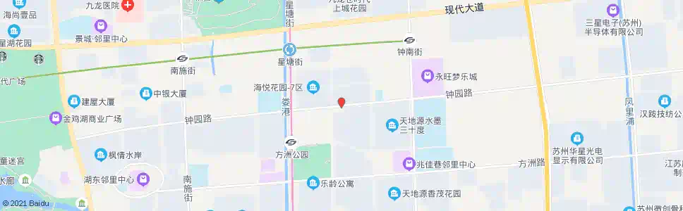 苏州钟园路琉璃街东_公交站地图_苏州公交_妙搜公交查询2025