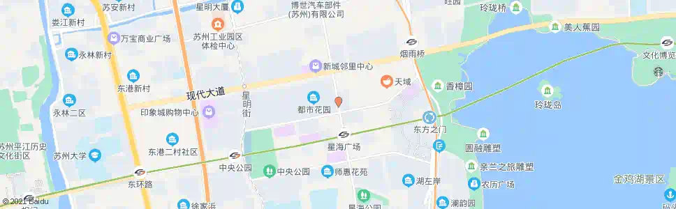 苏州都市花园_公交站地图_苏州公交_妙搜公交查询2025