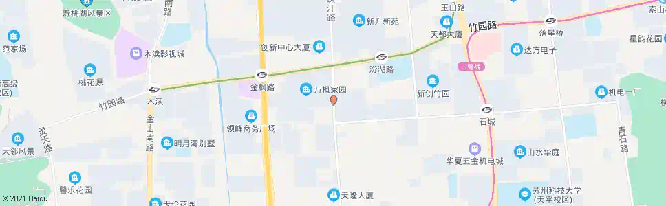 苏州万枫家园_公交站地图_苏州公交_妙搜公交查询2025