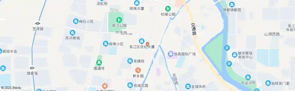苏州吴江图书馆_公交站地图_苏州公交_妙搜公交查询2025
