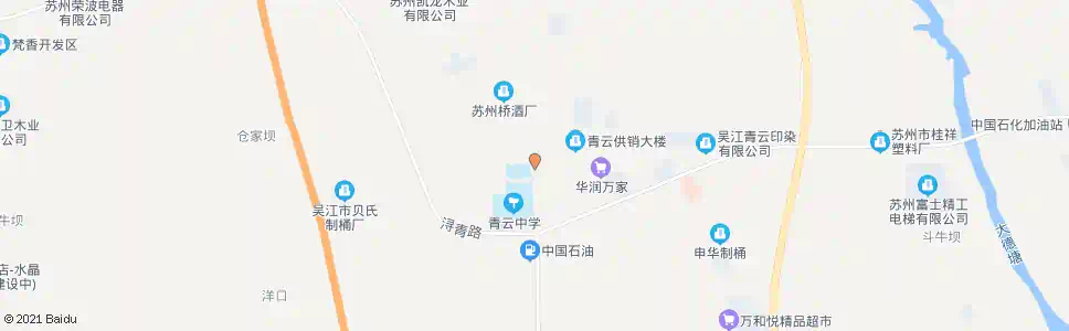 苏州青云小学_公交站地图_苏州公交_妙搜公交查询2025