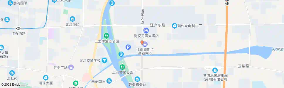 苏州海悦花园_公交站地图_苏州公交_妙搜公交查询2025