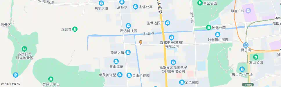 苏州金山路首末站_公交站地图_苏州公交_妙搜公交查询2025