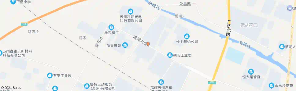 苏州漕湖工业坊_公交站地图_苏州公交_妙搜公交查询2025