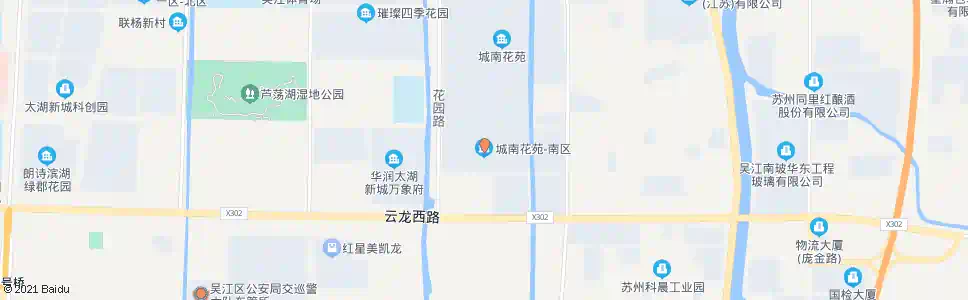 苏州城南花苑南区_公交站地图_苏州公交_妙搜公交查询2025