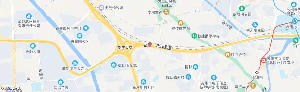 苏州观景新村_公交站地图_苏州公交_妙搜公交查询2025