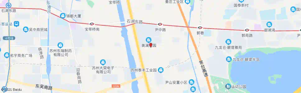 苏州美澜花园_公交站地图_苏州公交_妙搜公交查询2025