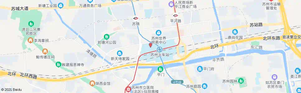 苏州汽车北站_公交站地图_苏州公交_妙搜公交查询2025