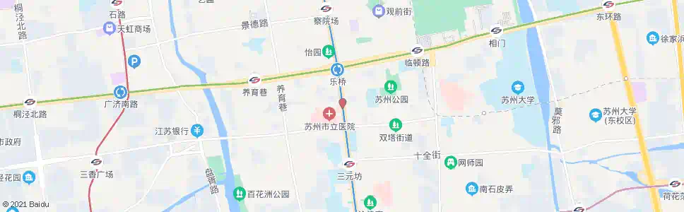 苏州饮马桥_公交站地图_苏州公交_妙搜公交查询2025