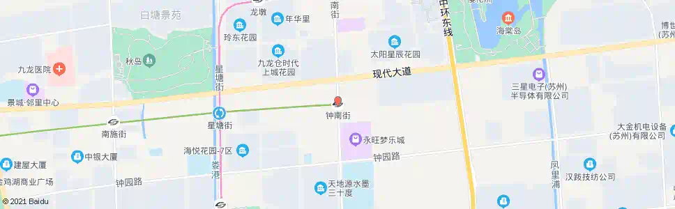 苏州钟南街站_公交站地图_苏州公交_妙搜公交查询2025