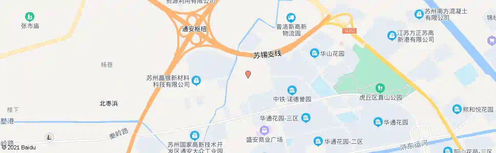 苏州真北路石唐路东_公交站地图_苏州公交_妙搜公交查询2025