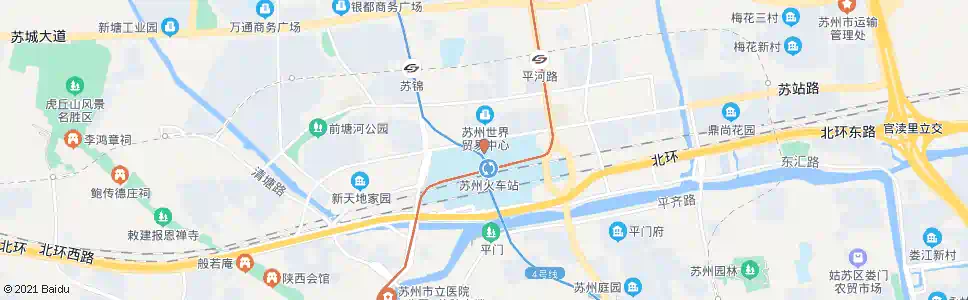 苏州火车站北广场_公交站地图_苏州公交_妙搜公交查询2025