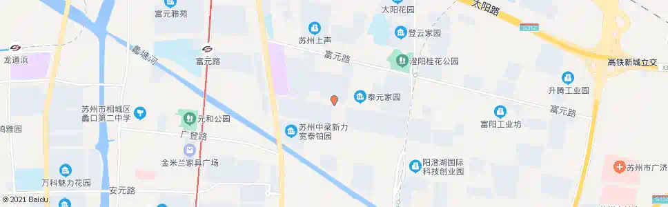 苏州泰元家园_公交站地图_苏州公交_妙搜公交查询2025