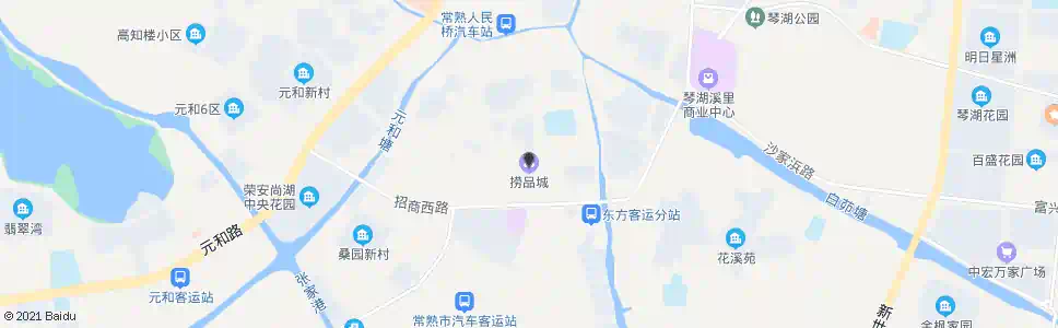 苏州常熟捞品城白雪路_公交站地图_苏州公交_妙搜公交查询2025