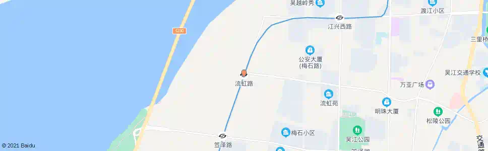 苏州流虹路站_公交站地图_苏州公交_妙搜公交查询2025