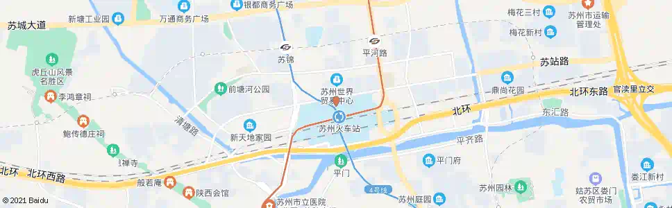 苏州市民广场_公交站地图_苏州公交_妙搜公交查询2025