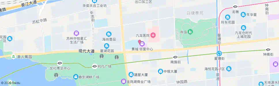 苏州景城邻里中心首末站_公交站地图_苏州公交_妙搜公交查询2025