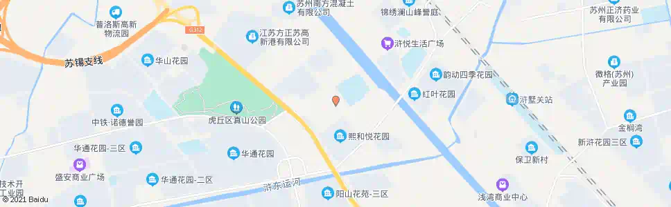 苏州浒墅人家_公交站地图_苏州公交_妙搜公交查询2025