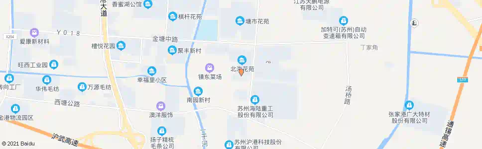 苏州北海花苑_公交站地图_苏州公交_妙搜公交查询2025