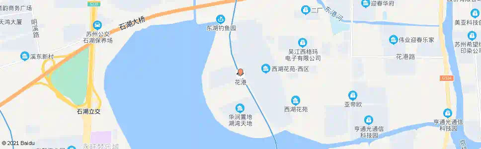 苏州花港站_公交站地图_苏州公交_妙搜公交查询2025