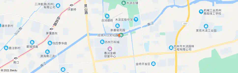 苏州金运花园北_公交站地图_苏州公交_妙搜公交查询2025