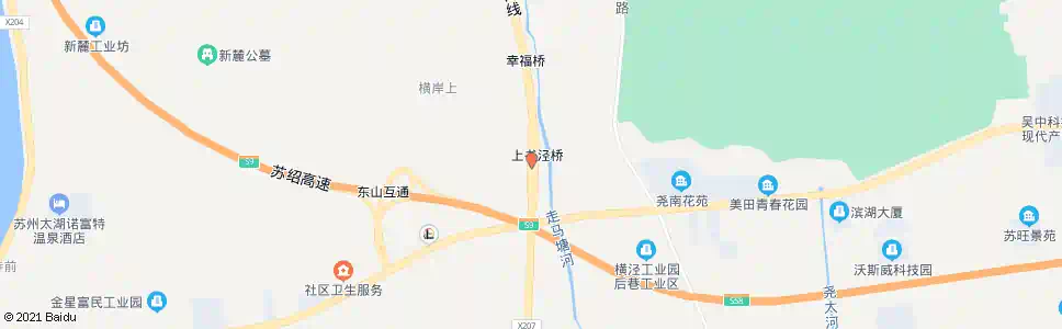 苏州上书泾桥_公交站地图_苏州公交_妙搜公交查询2025