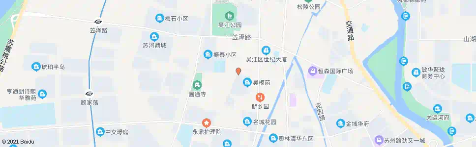 苏州吴模苑_公交站地图_苏州公交_妙搜公交查询2025