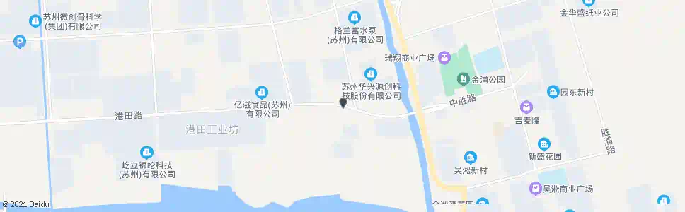 苏州中胜大桥西_公交站地图_苏州公交_妙搜公交查询2025