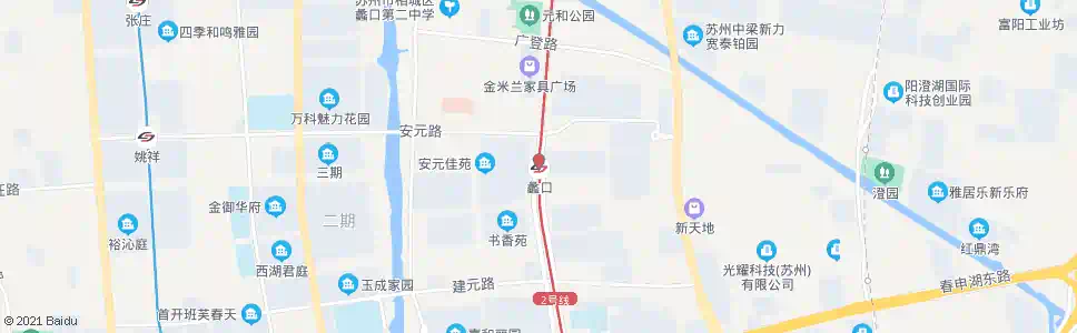 苏州安元佳苑_公交站地图_苏州公交_妙搜公交查询2025
