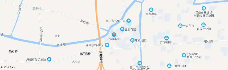 苏州石牌小学_公交站地图_苏州公交_妙搜公交查询2025