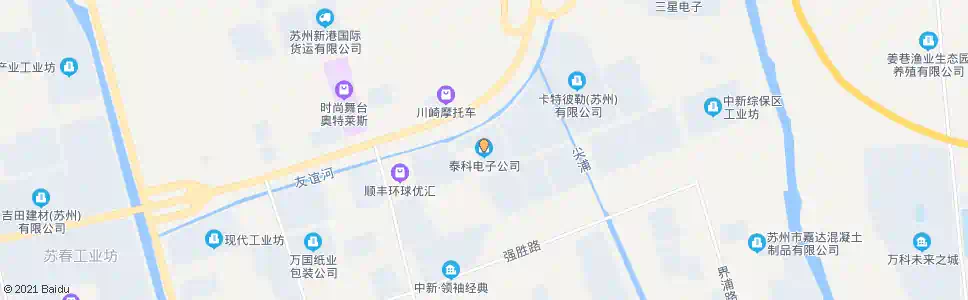 苏州泰科电子_公交站地图_苏州公交_妙搜公交查询2025