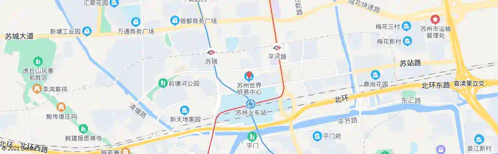 苏州世茂中心_公交站地图_苏州公交_妙搜公交查询2025