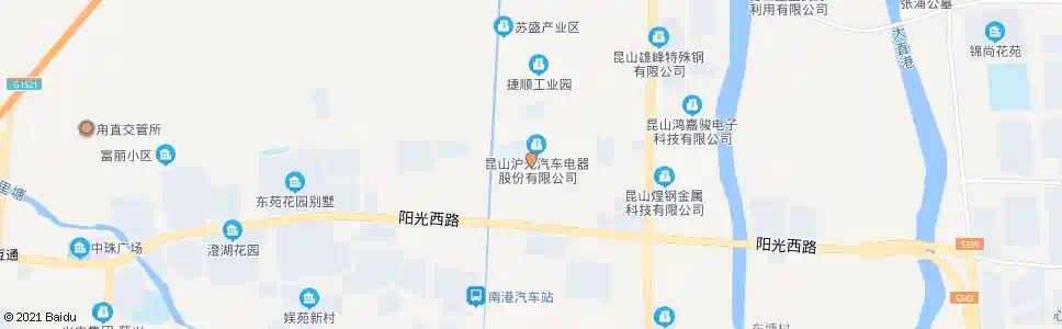 苏州昆南路沪光路_公交站地图_苏州公交_妙搜公交查询2025