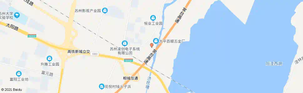 苏州东尤埂_公交站地图_苏州公交_妙搜公交查询2025