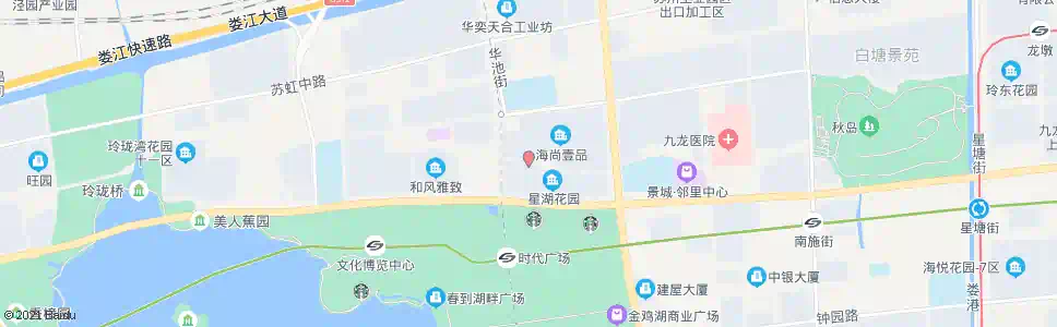 苏州星湖花园西_公交站地图_苏州公交_妙搜公交查询2025