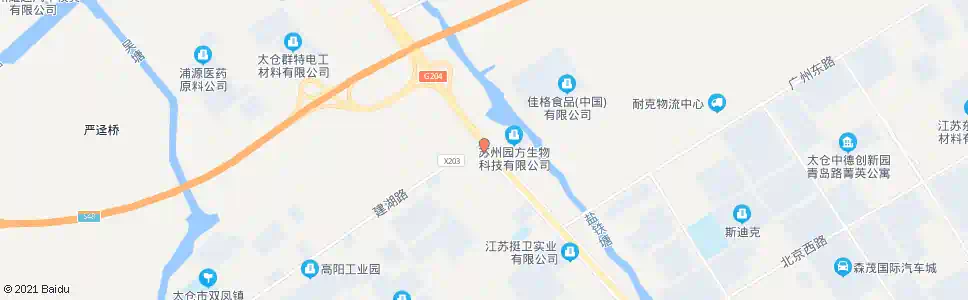苏州建湖东路204国道_公交站地图_苏州公交_妙搜公交查询2025