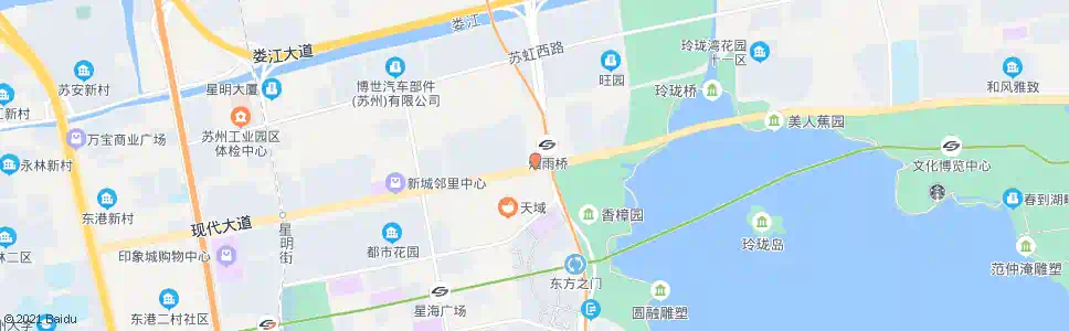 苏州新加花园东_公交站地图_苏州公交_妙搜公交查询2025