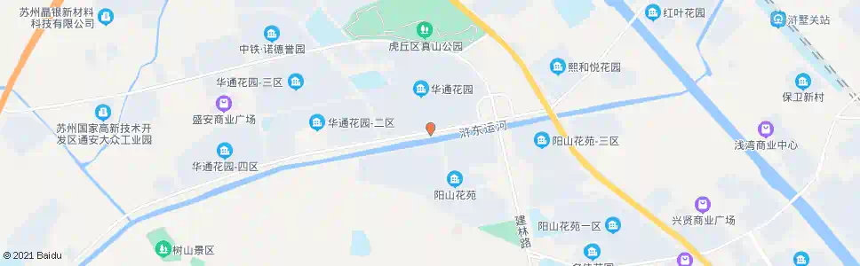 苏州华通花园一区南_公交站地图_苏州公交_妙搜公交查询2025