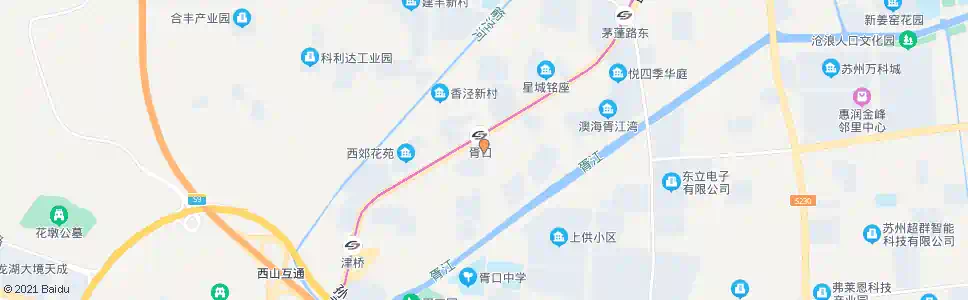 苏州胥口新村_公交站地图_苏州公交_妙搜公交查询2025