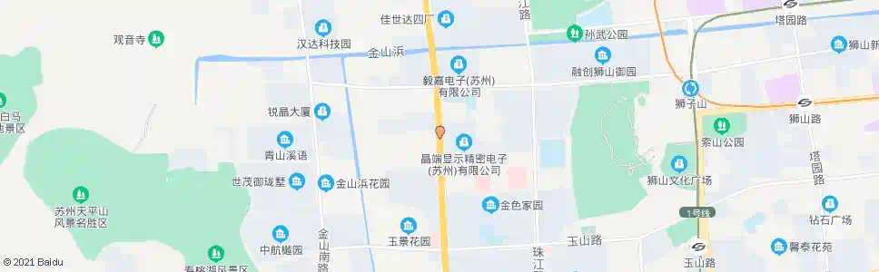 苏州金枫路金山路南_公交站地图_苏州公交_妙搜公交查询2025